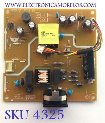 FUENTE PARA MONITOR DELL / NUMERO DE PARTE 755.A3F03.A002 / 748.A3E01.0011 / MODELO S2721HT